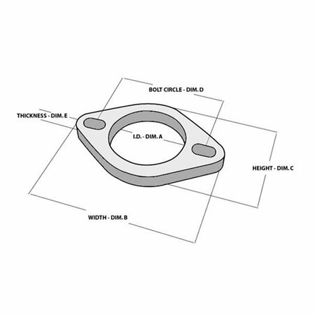 SUPERJOCK 1473S Exhaust Pipe Flange - 3 In. SU351210